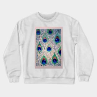 Animal Print - Peacock Feathers Crewneck Sweatshirt